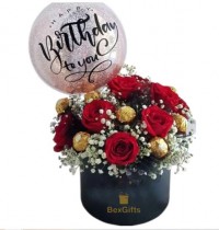 Blissful Lovely  Box With Balloon