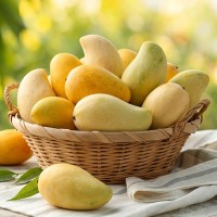 Sindhri Mangoes In A Cane Basket (5KG)