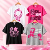 Pink Ribbon Awareness T-Shirt Pack of 4